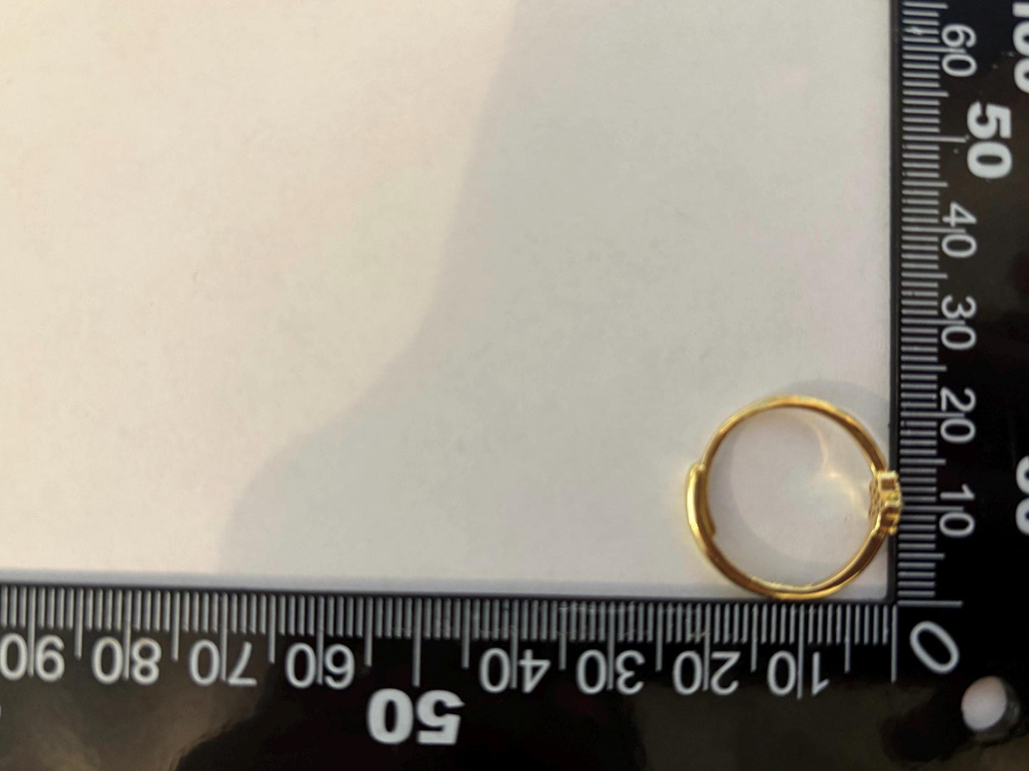 Star Ring Adjustable Gold Plated Ring With Cubic Zirconia Stone – Stackable Jewelry