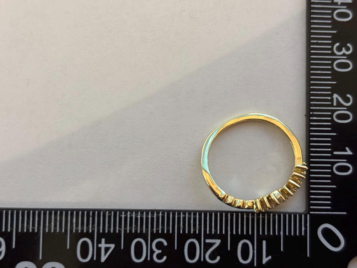 Star Ring Adjustable Gold Plated Ring With Cubic Zirconia – Stackable Celestial Jewelry