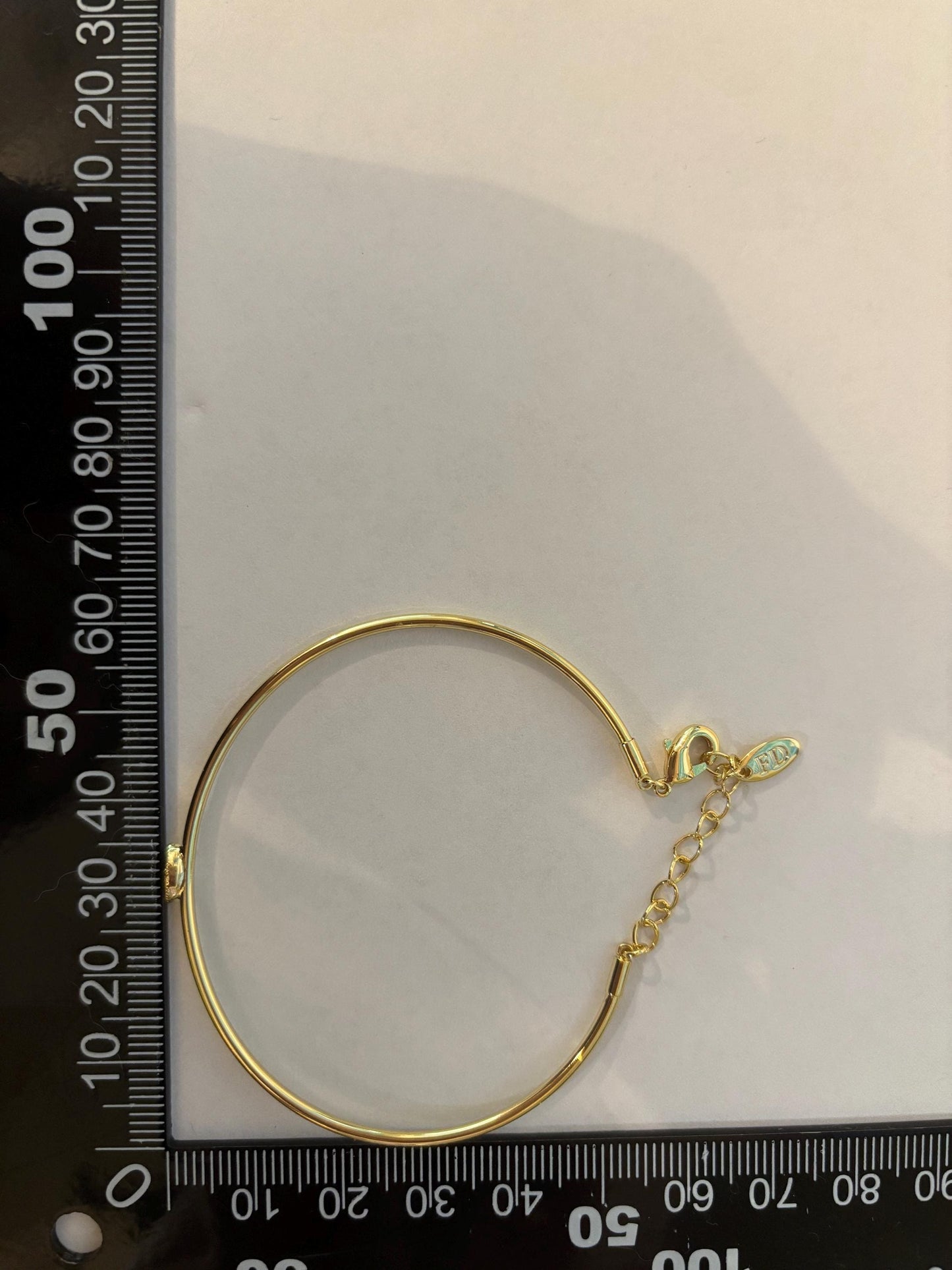 Evil Eye Bracelet – Adjustable 14K Gold Plated Stackable Protection Jewelry