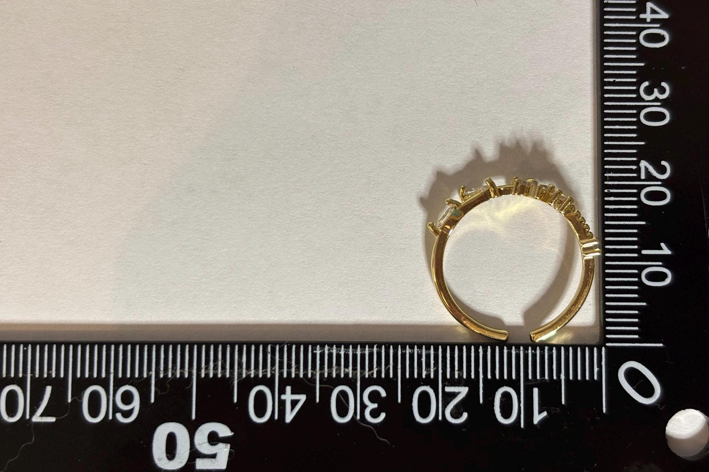 Flower Ring – Plumeria Adjustable Gold Plated Stainless Steel Stackable Jewelry