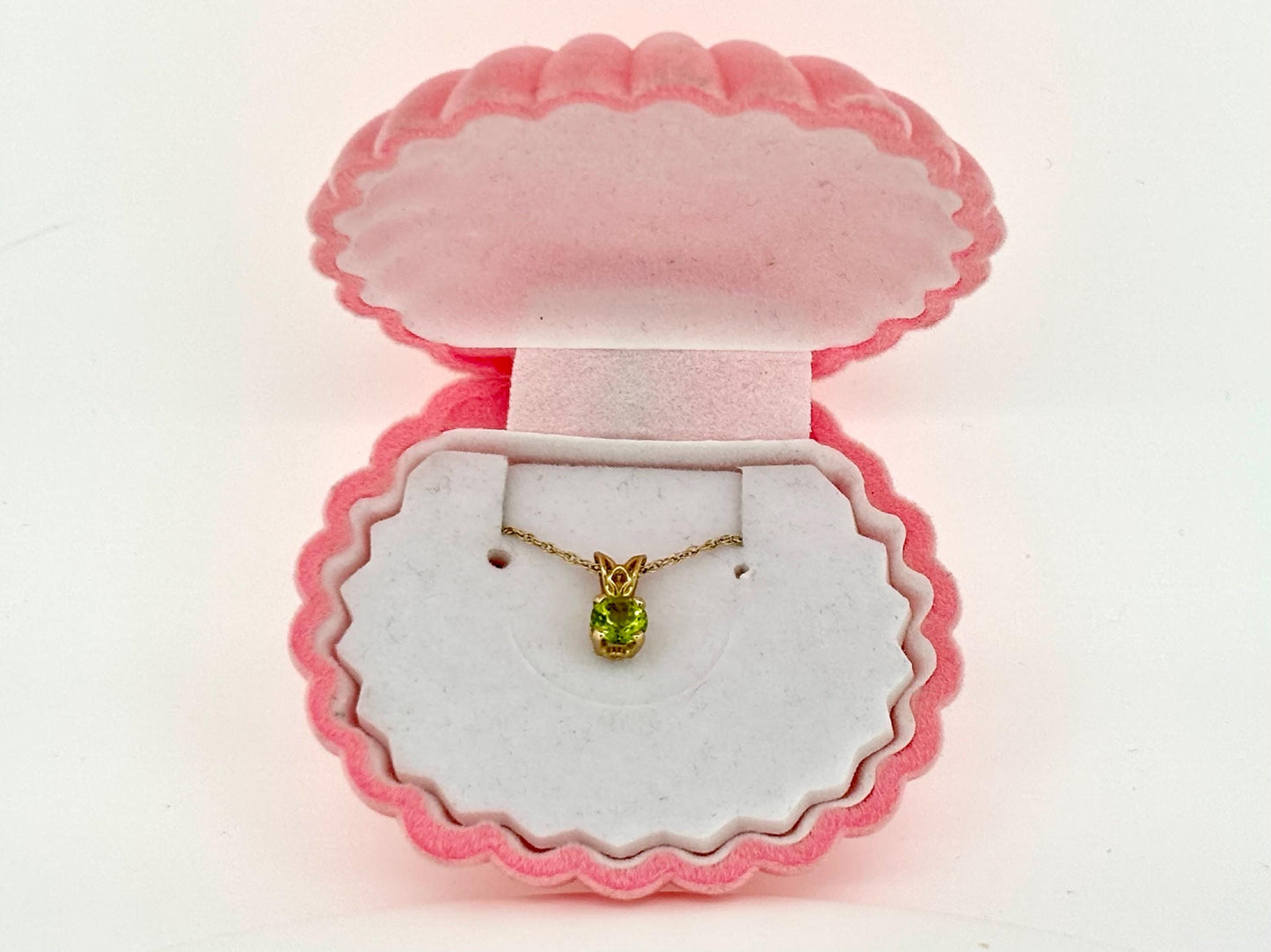 Green Goddess Pendant - 14K Solid Gold Peridot Pendant