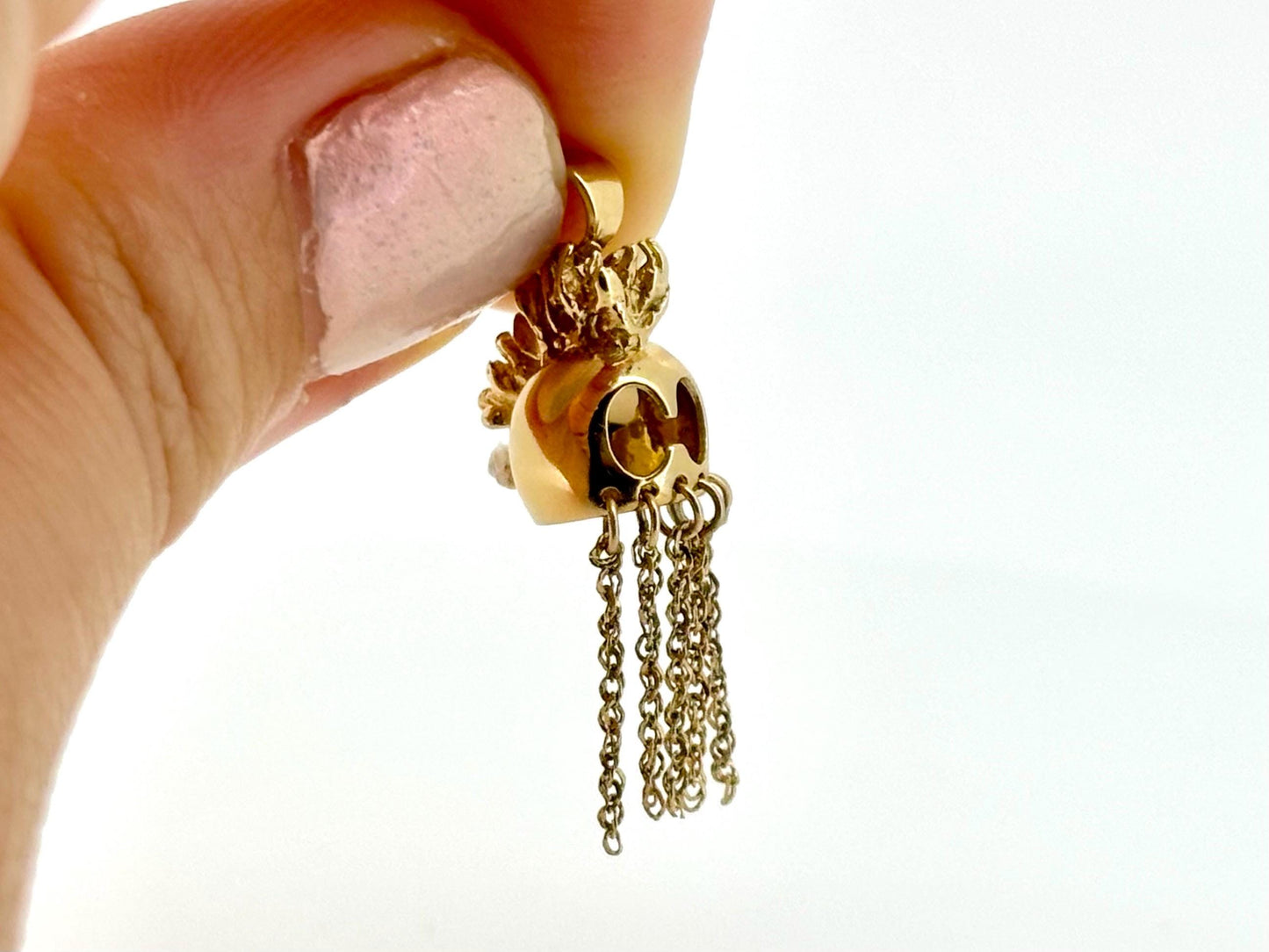 14K Solid Gold Hawaiian Ikaika Pendant Warrior Necklace Helmet Pendant Gold Pendant Birthday Gift for her Gift for Man Flower Necklace