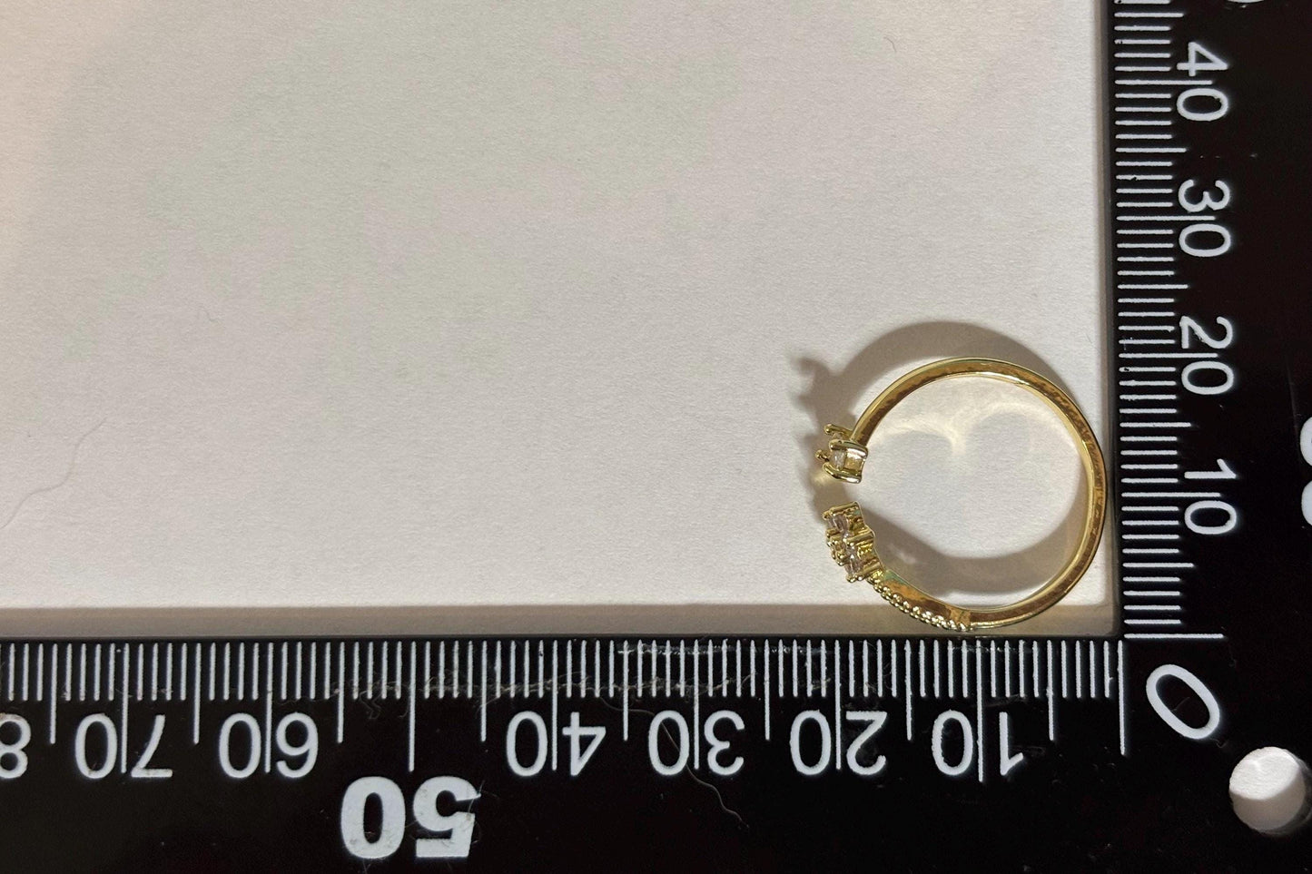 Plumeria Flower Ring – Adjustable Stackable Gold Plated Stainless Steel Jewelry