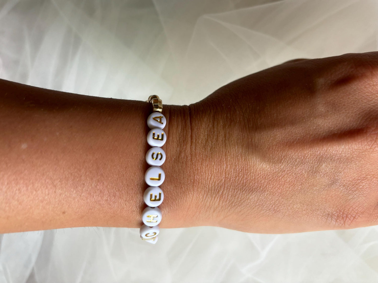 Custom Name BridesMaid Bracelet Gifts for Bridesmaid Maid of Honor Wedding Gifts Gold Bracelet Dainty Bride Bracelet Best Friends Bracelet