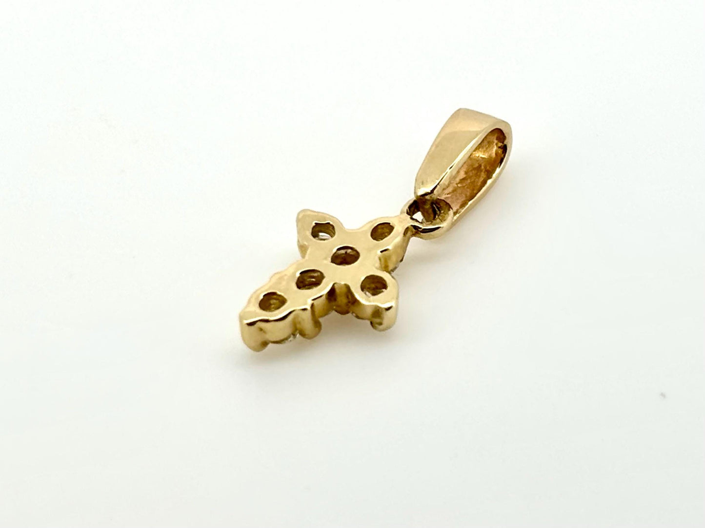 14K Solid Yellow Gold Cross Necklace Jesus Christ Pendant Giant Elegant Christian Gift for her Chritian Gift for Wife Christmas Gift