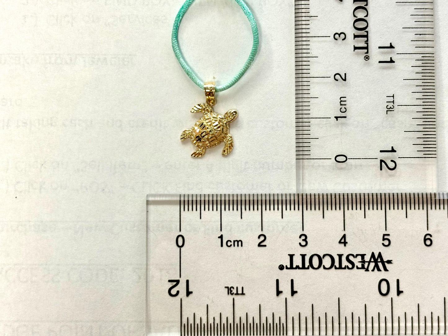 14K Solid Gold Turtle Pendant Hawaiian Turtle Honu Pendant Birthday Gift for Her Gift for Wife Gift for Girlfriend Tropical Beach Jewelry