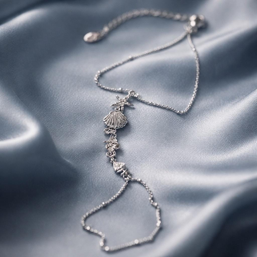 Ocean Hand Chain Bracelet – Adjustable Gold Chain | Tarnish Free Jewelry With Starfish Charm