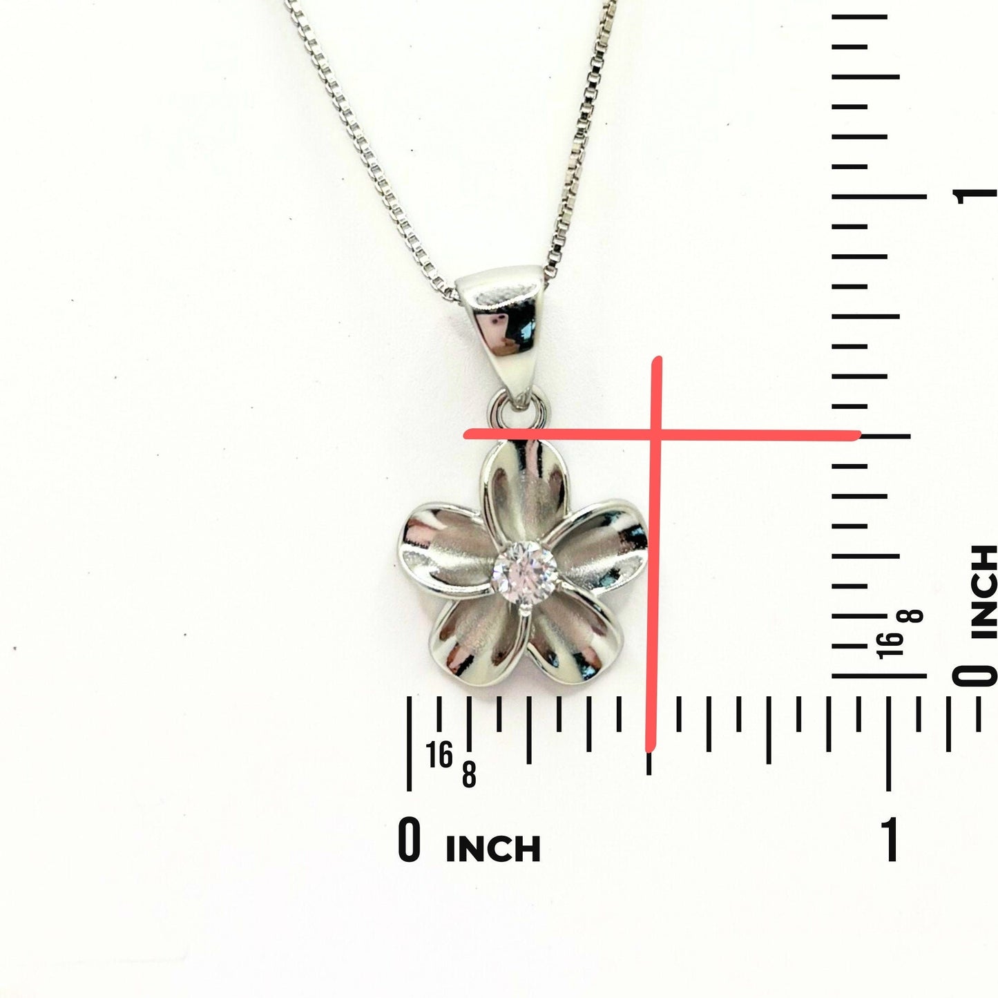 Hawaiian Plumeria Flower Necklace Tarnish Free 925 Sterling Silver with chain Romantic Gift For Her Gift for Girlfriend, Mom Dainty Necklace