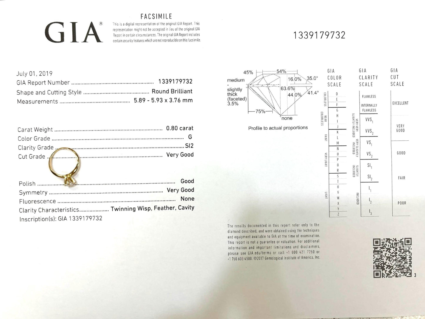 14K Gold GIA Certified Diamond Ring – Solitaire Engagement Ring