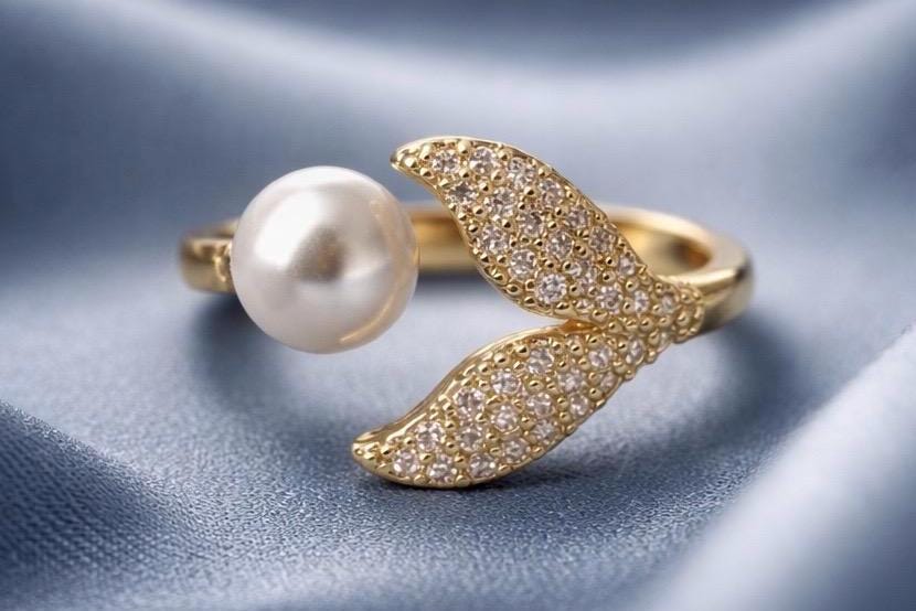 Dolphin Ring – Adjustable Gold Plated Stackable Beach Jewelry Gift For Her