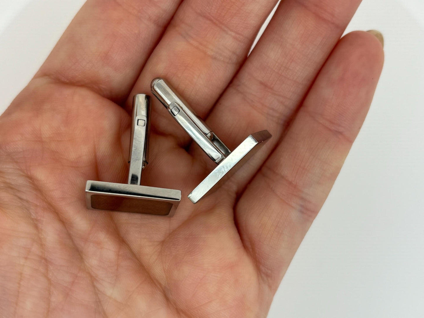 Titanium Koa Wood Cufflinks for Men Durable Gift for Boyfriend Father’s Day Gift For Him, Best Gift For Dad Gift for Brother