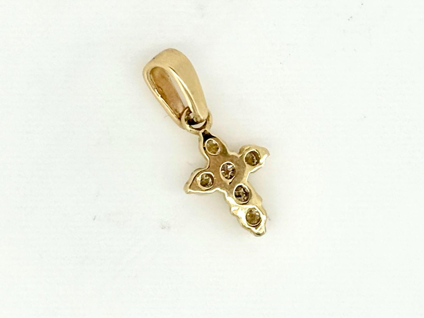 14K Solid Yellow Gold Cross Necklace Jesus Christ Pendant Giant Elegant Christian Gift for her Chritian Gift for Wife Christmas Gift