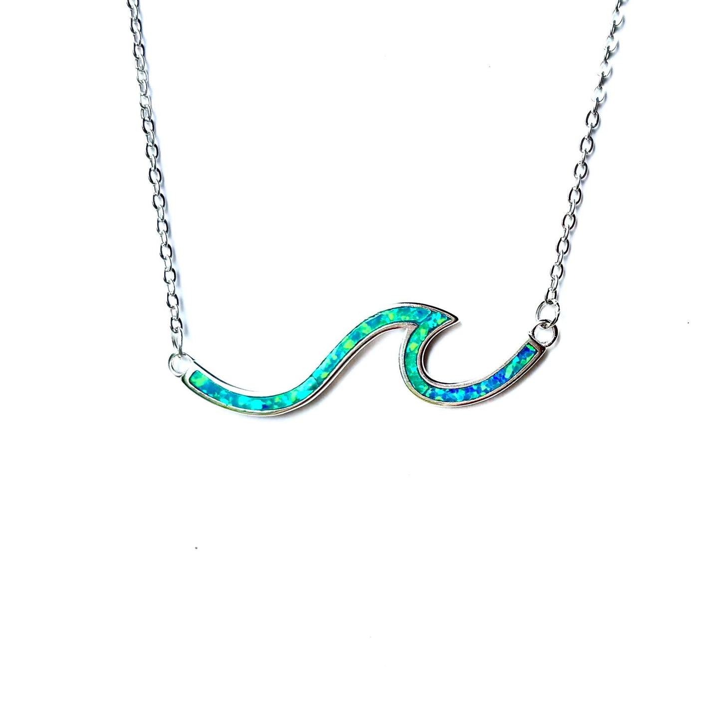 Nalu of Peace – Blue Opal Ocean Pendant