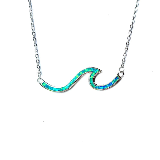 Nalu of Peace – Blue Opal Ocean Pendant