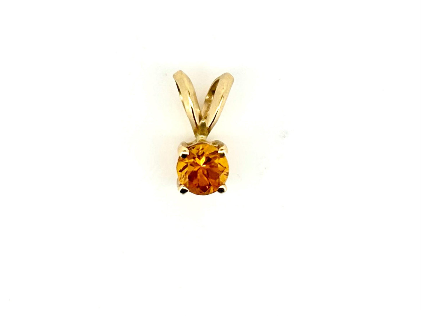 ʻĀhuna Sunlight Pendant – 14k Solid Gold Citrine Necklace