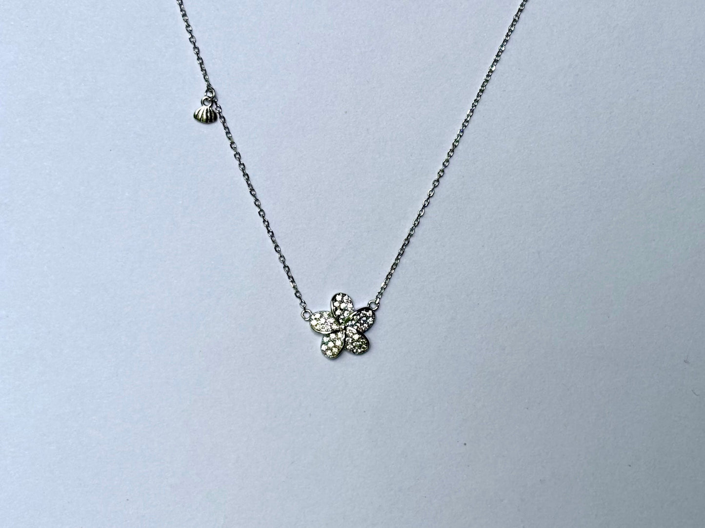 Aloha Blossom Necklace -  with Cubic Zirconia