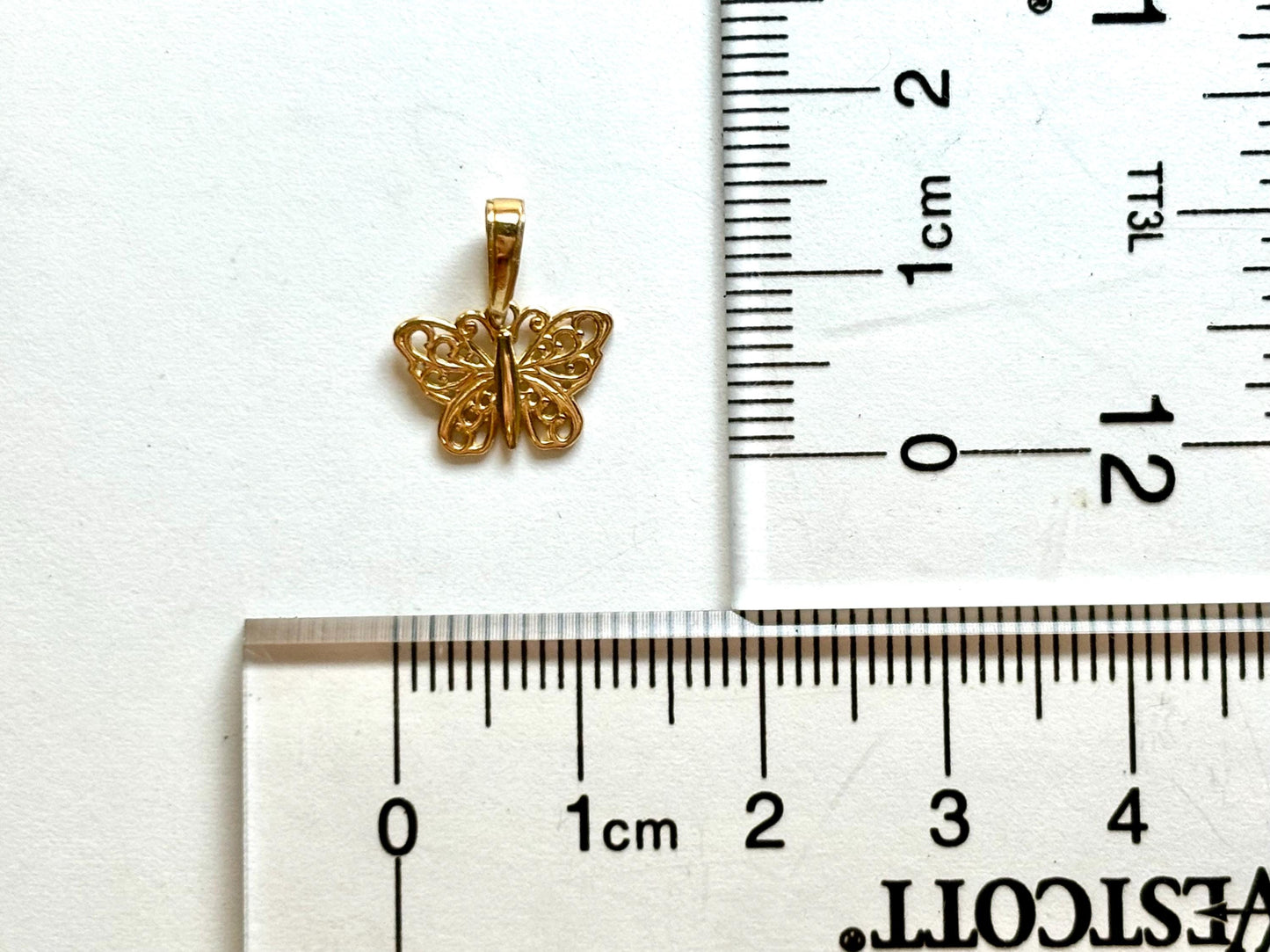 14K Yellow Gold Butterfly Pendant, Butterfly Necklace Dainty Necklace Pendant Birthday Gift For Her For mom Anniversary Gift Christmas Gift