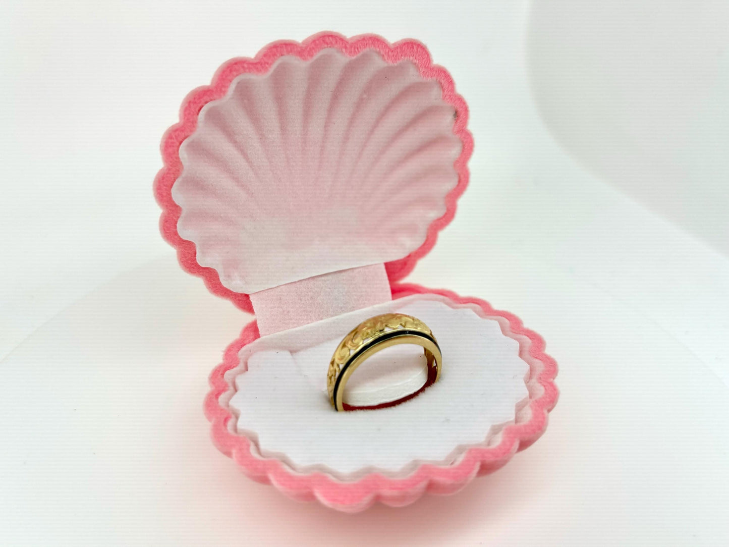 14K Solid Gold Hawaiian Flower Ring