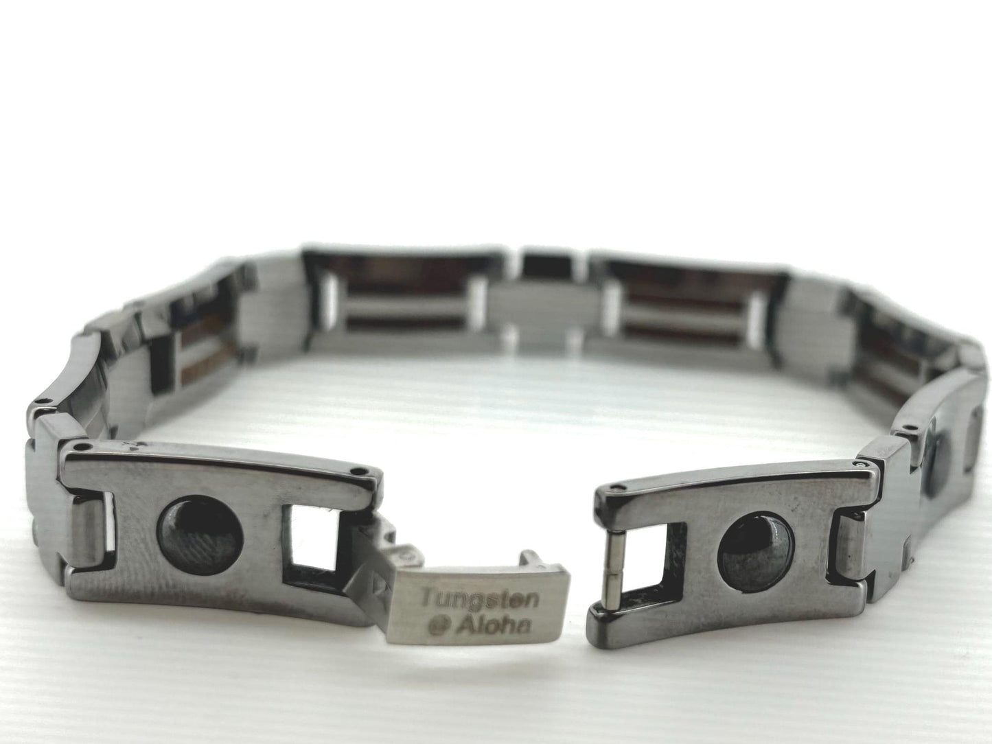 Men’s Tungsten Bracelet – Koa Wood & Abalone Combination