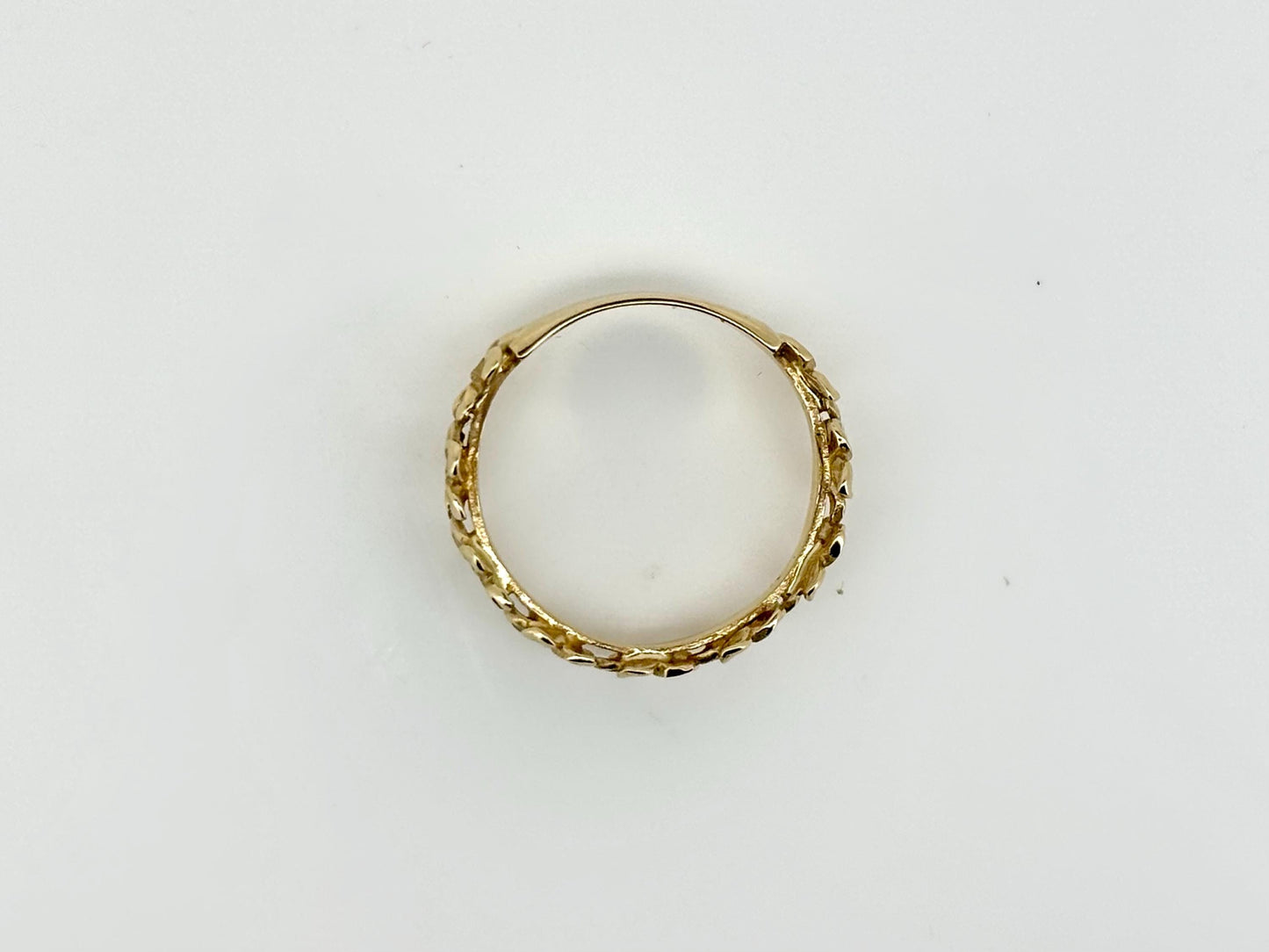 14K Solid Gold Ring Hawaiian Wedding Band - Wedding Ring - Flower Ring - Valentines Gift for Her- Birthday Gift for Girlfriend Gift for Mom