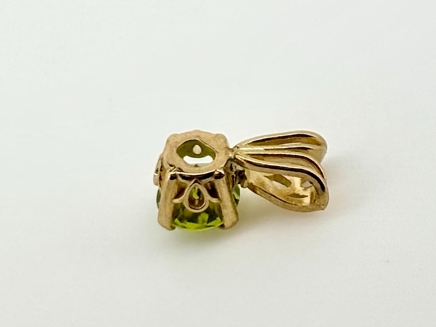 Green Goddess Pendant - 14K Solid Gold Peridot Pendant