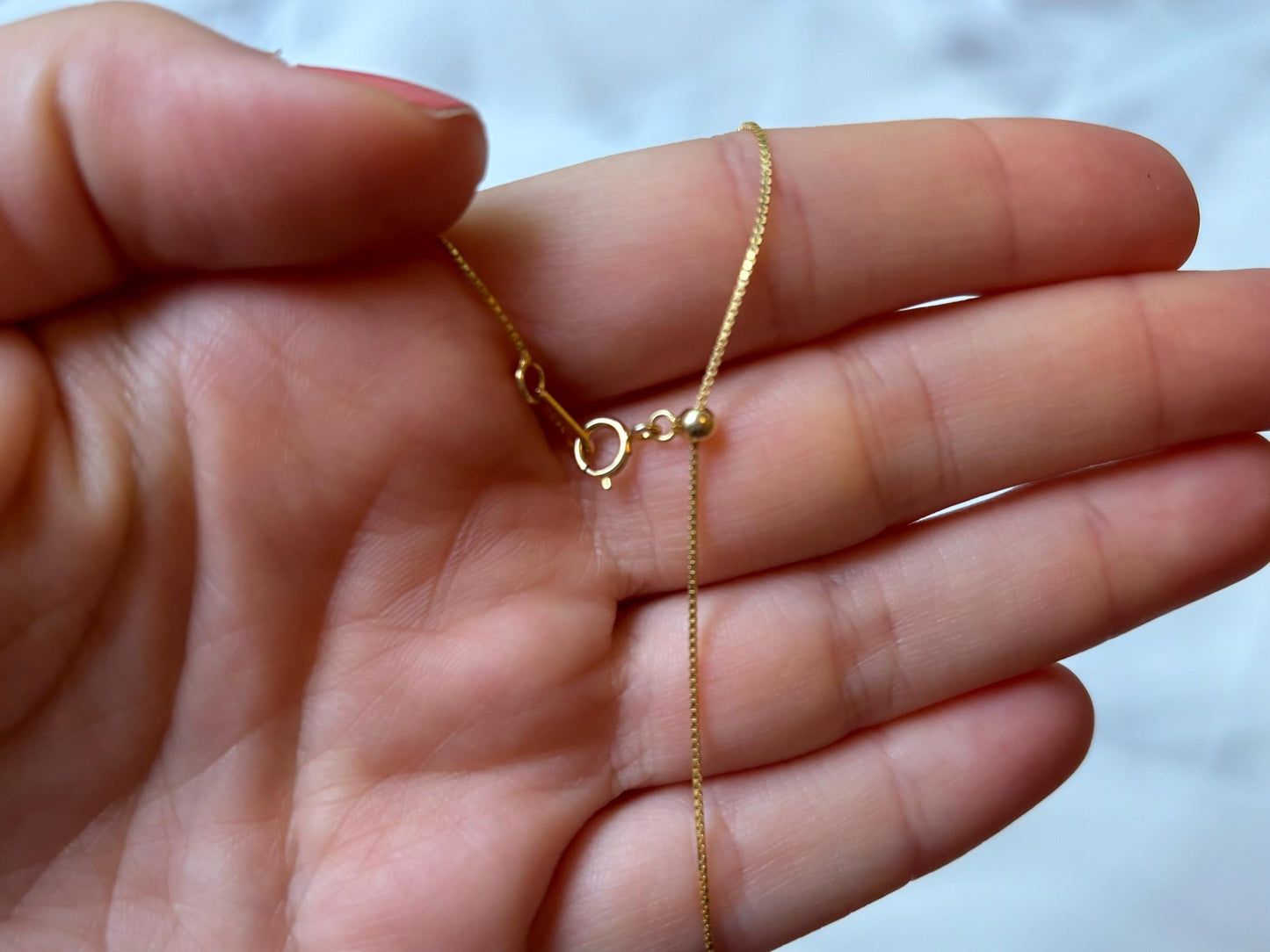 Dainty Amethyst Necklace Waterproof 925 Sterling Silver Necklace, Gold Necklace Tiny Minimalist Necklace Birthday Gift for Girlfriend