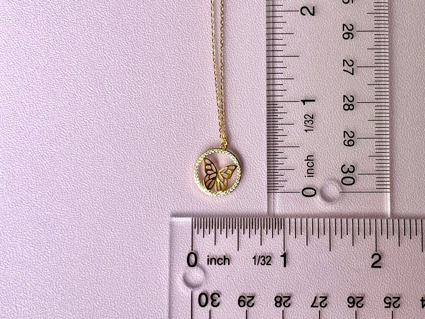 Adorable Butterfly Necklace 14K Gold Plated 925 Sterling Silver CZ Stone Tarnish Free with chain Gift for Her Dainty Necklace for Mom