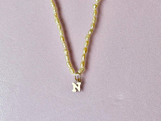 Freshwater Pearl Necklace – Elegant Gold Filled Sun Pendant | Custom Letter Gift, gift for her, mothers day gift – handmade Hawaiian jewelry, Island Goddess Jewelry