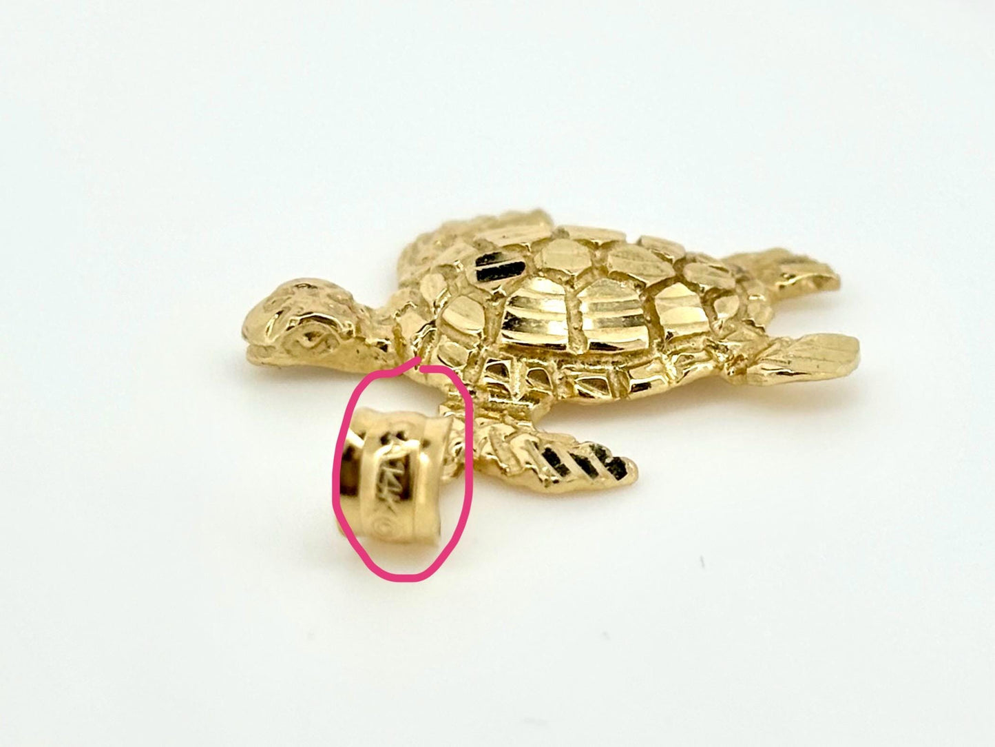 14K Solid Gold Turtle Pendant Hawaiian Turtle Honu Pendant Birthday Gift for Her Gift for Wife Gift for Girlfriend Tropical Beach Jewelry