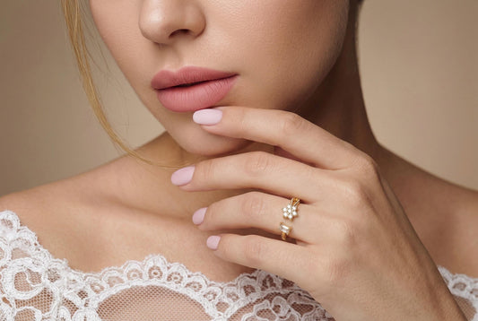 Plumeria Flower Ring – Adjustable Stackable Gold Plated Stainless Steel Jewelry