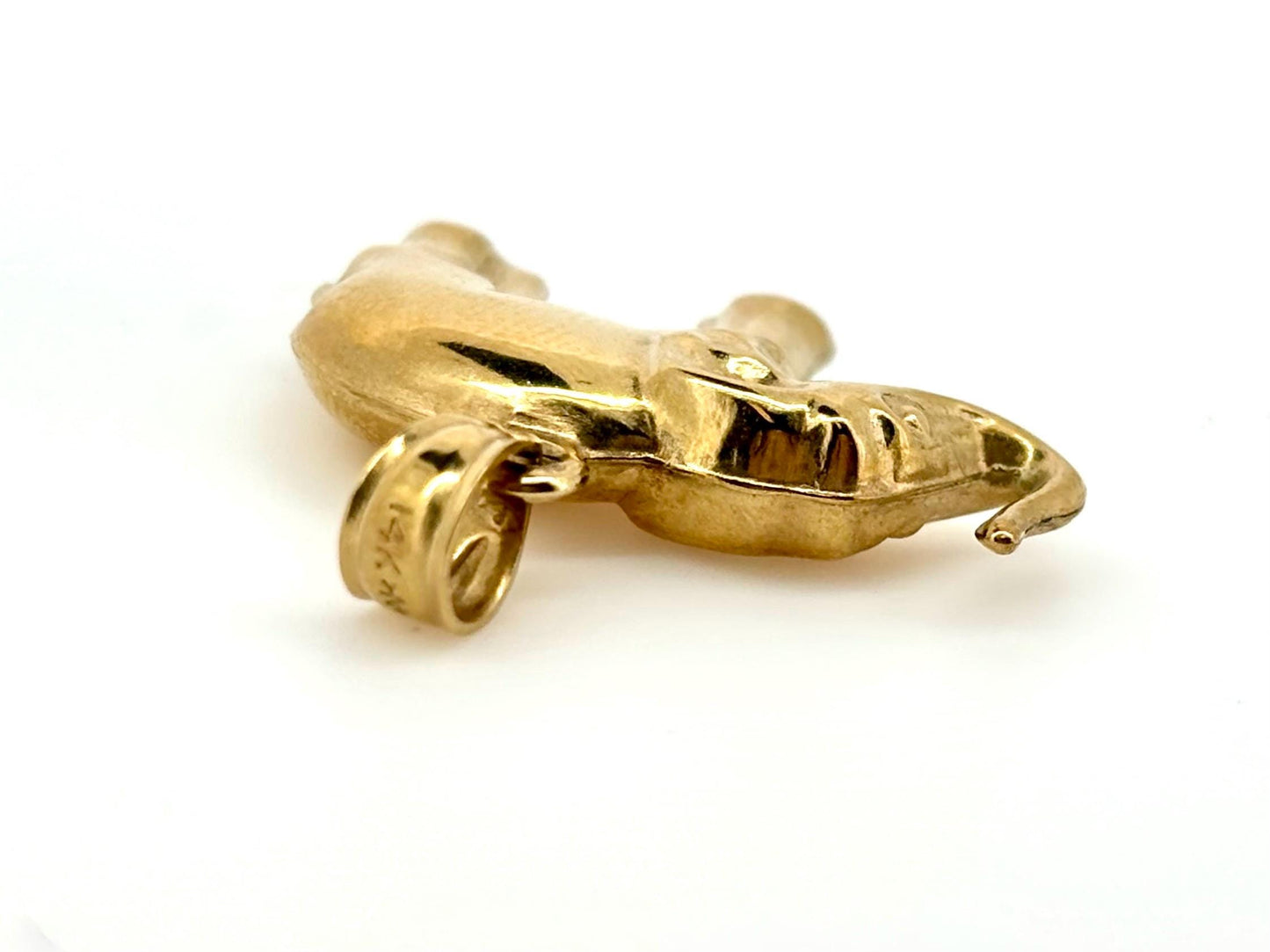 14K Solid Gold Elephant Pendant Necklace – Gift for Her, Mom, Wife, Daughter, Birthday, Anniversary, Protective Good Luck Jewelry