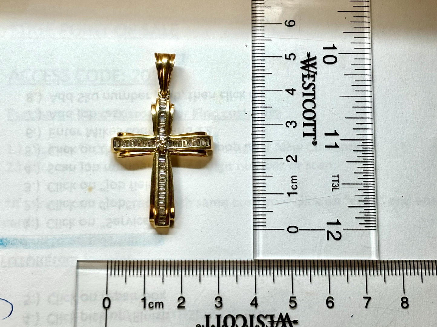 14K Solid Yellow Gold Cross Necklace Jesus Christ Pendant Diamond Cross Christian Gift for her Chritian Gift for Wife Christmas Gift