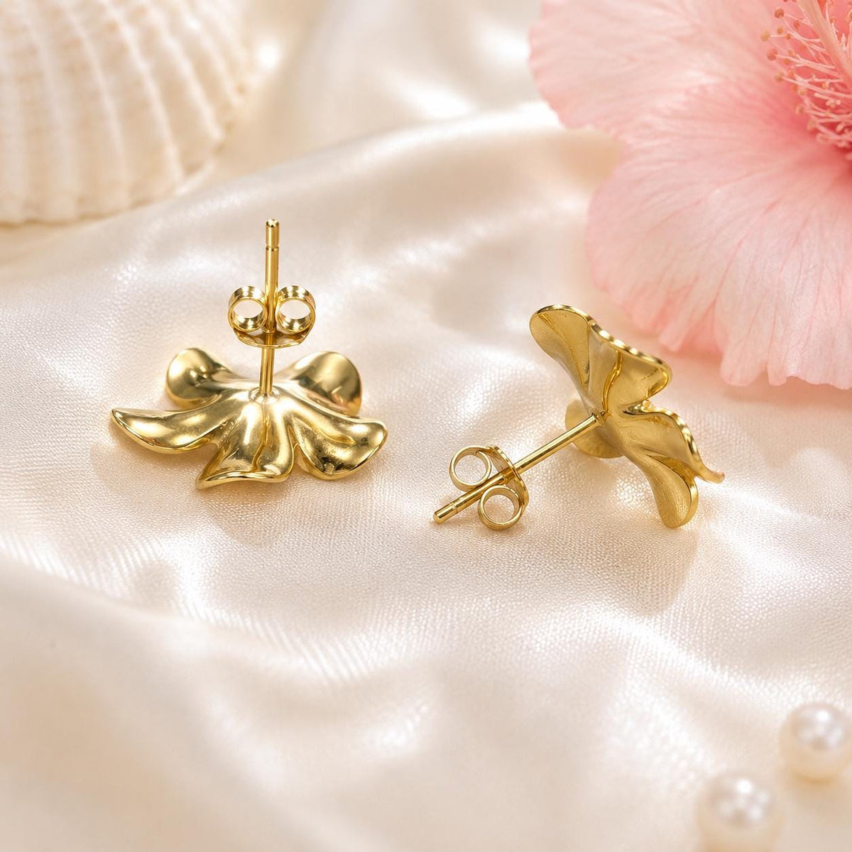 Plumeria Flower Earrings, Daisy Studs, Gift For Her, Hawaii Love, gift for girlfriend, daisy earrings, flower stud – handmade Hawaiian jewelry, Island Goddess Jewelry