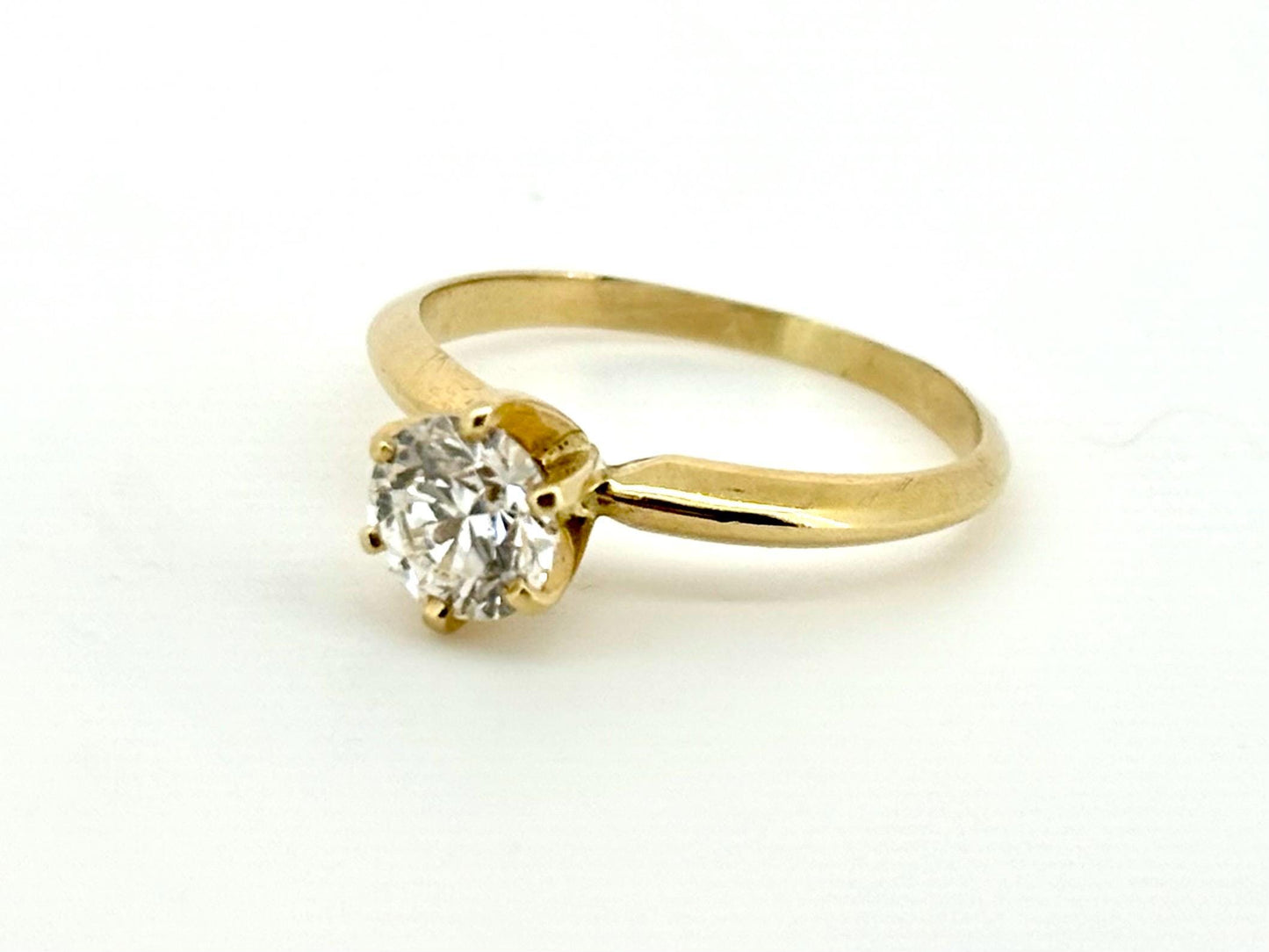 14K Gold GIA Certified Diamond Ring – Solitaire Engagement Ring