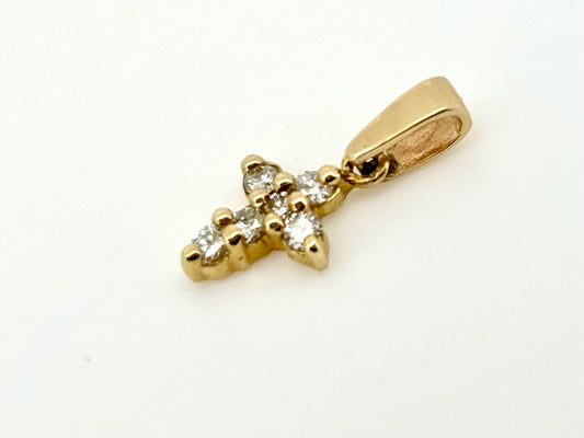 14K Solid Yellow Gold Cross Necklace Jesus Christ Pendant Giant Elegant Christian Gift for her Chritian Gift for Wife Christmas Gift