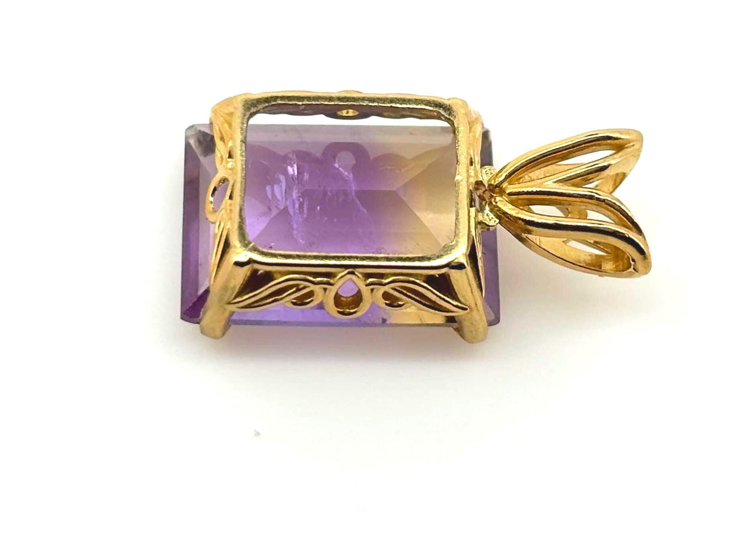 Island Harmony Ametrine Pendant – 14k Solid Gold Necklace