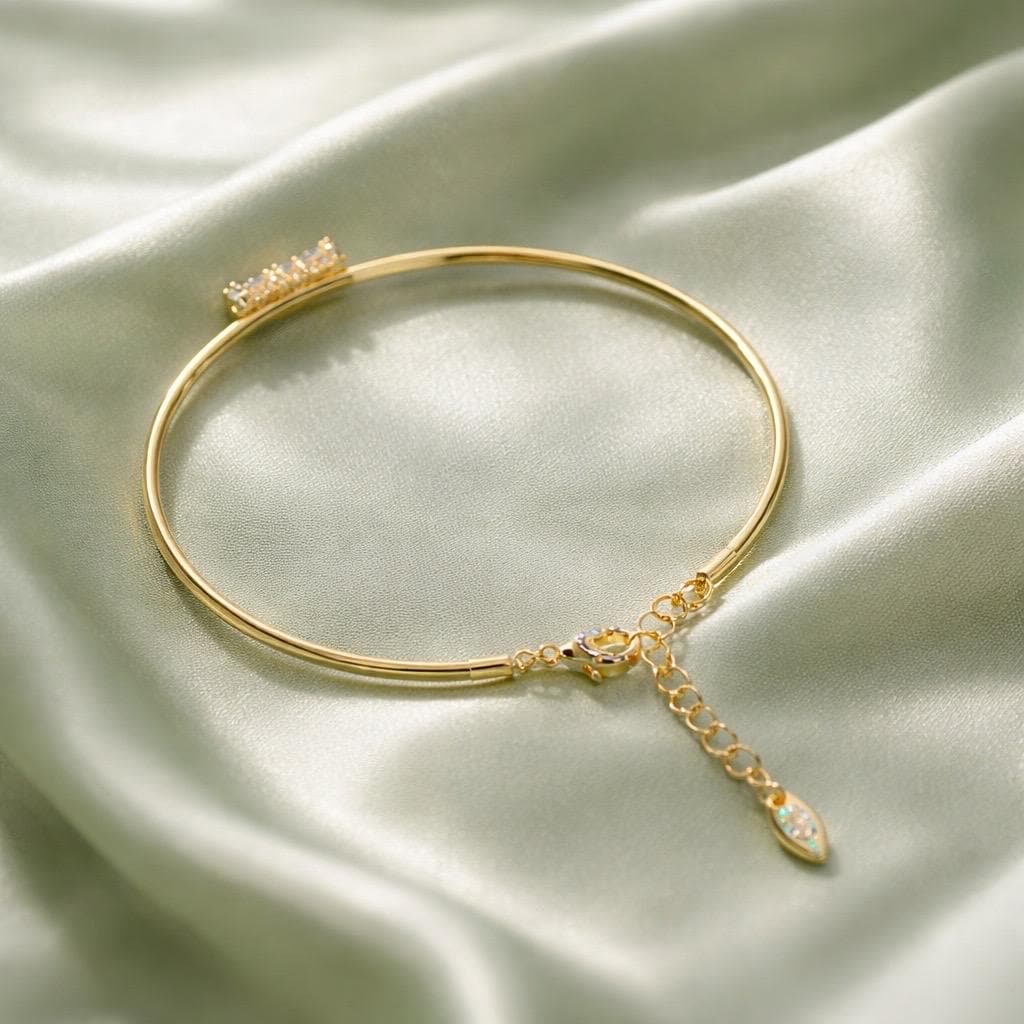 Butterfly Bracelet – Adjustable Gold Plated Stackable Stainless Steel Jewelry