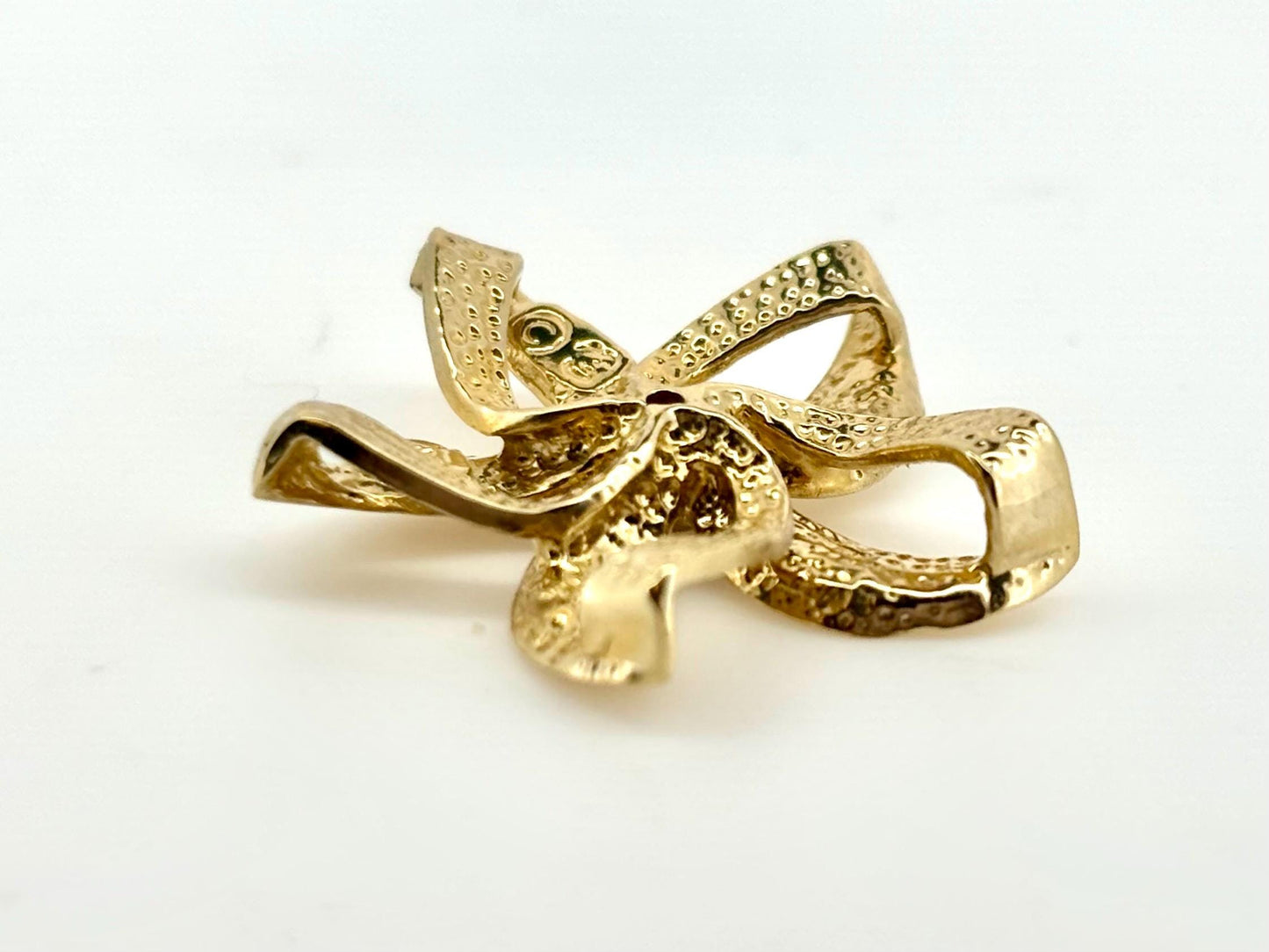 14K Solid Gold Plumeria Pendant Flower Pendant Necklace Gold Pendant Birthday Gift for her Gift for Mom Flower Necklace Diamond Pendant