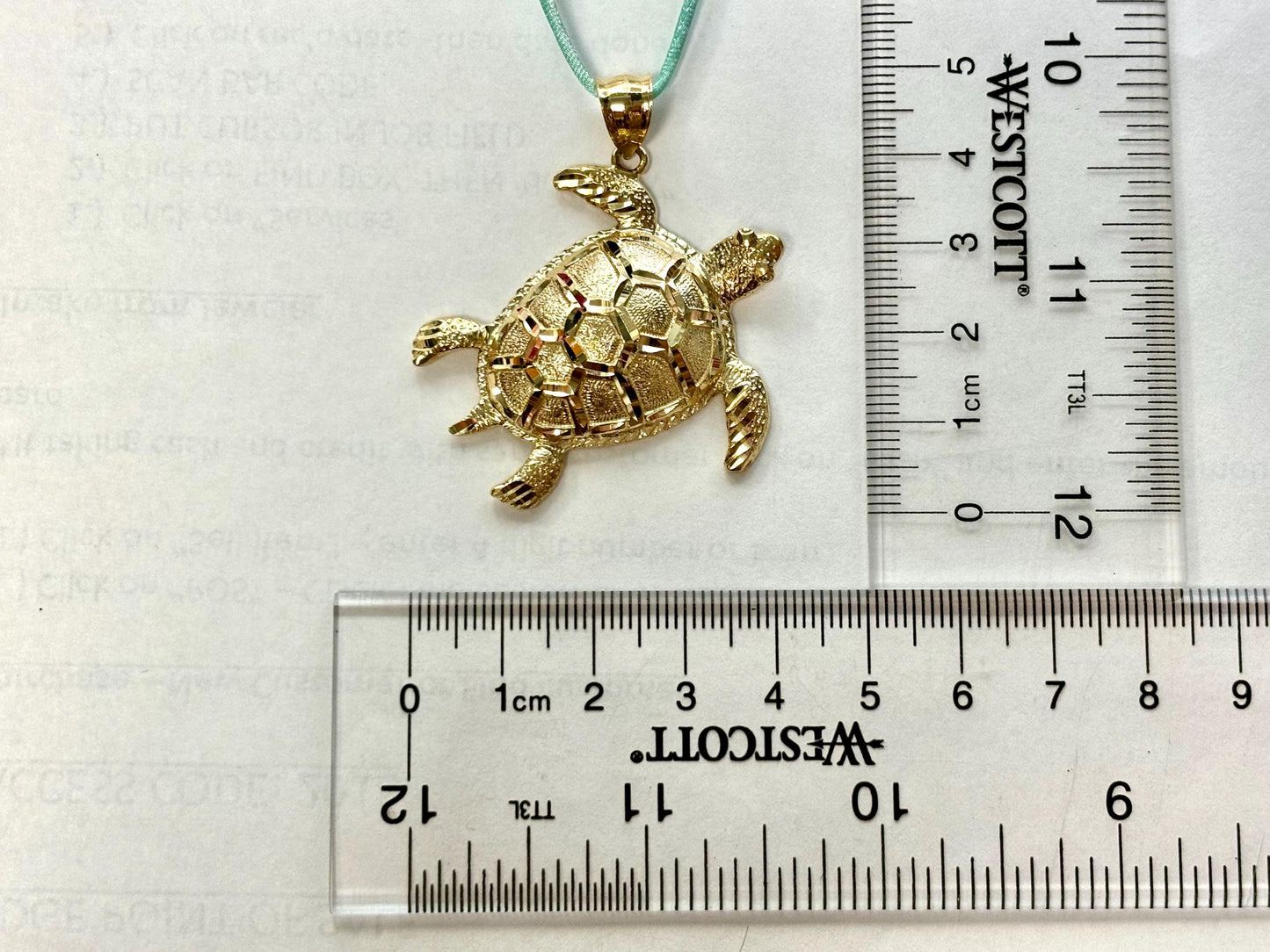 14K Solid Gold Turtle Pendant Hawaiian Turtle Honu Pendant Birthday Gift for Her Gift for Wife Gift for Girlfriend Tropical Beach Jewelry