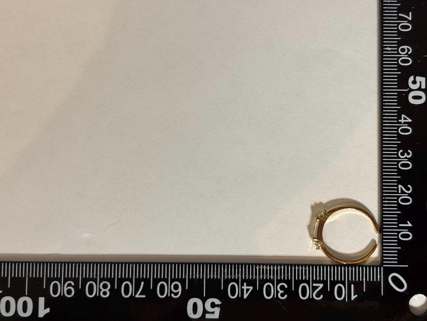 Adjustable Stackable Ring – Stainless Steel Pinky Ring With Cubic Zirconia Stone