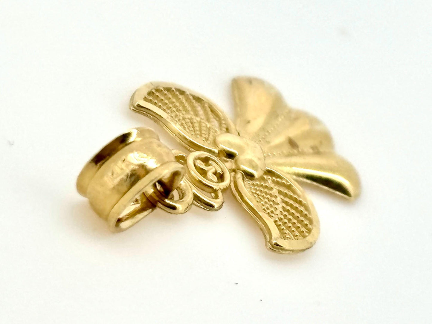 14K Solid Gold Guardian Angel Pendant Loving Angel Necklace Gold Pendant Valentines Gift for her Birtday Gift for Mom Protective Necklace