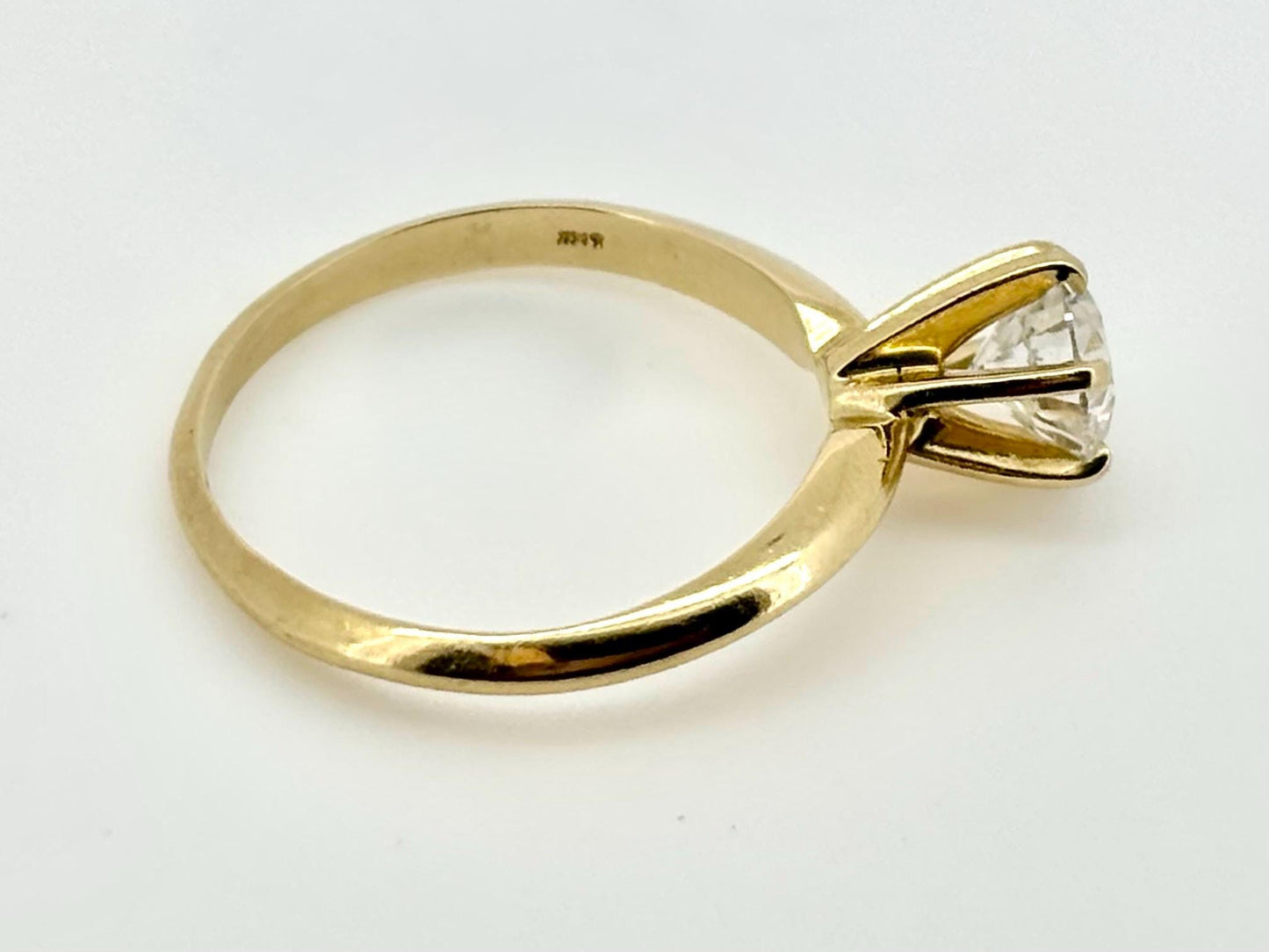 14K Gold GIA Certified Diamond Ring – Solitaire Engagement Ring