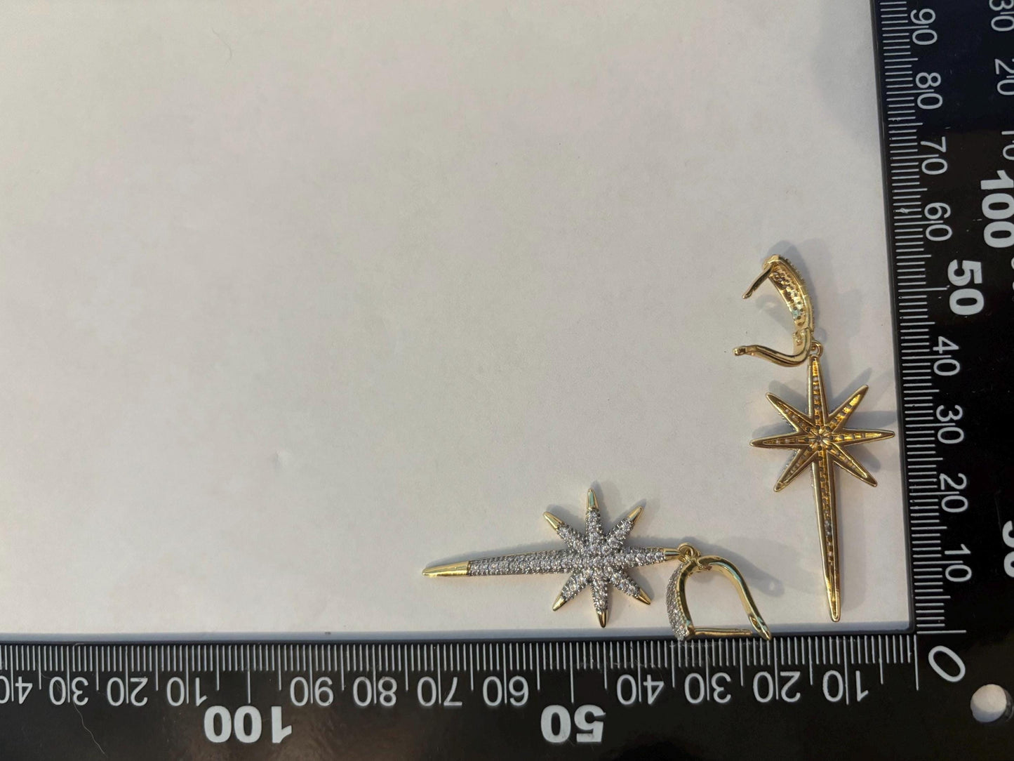 North Star Earrings – Stackable Gold Star Earrings | 14K Gold Plated Stainless Steel