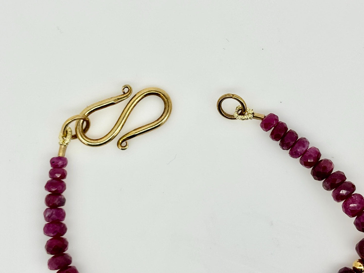 Ruby Necklace Beaded Necklace Gift for Girlfriend Gold Filled Tarnish Free Birthday Gift For Her