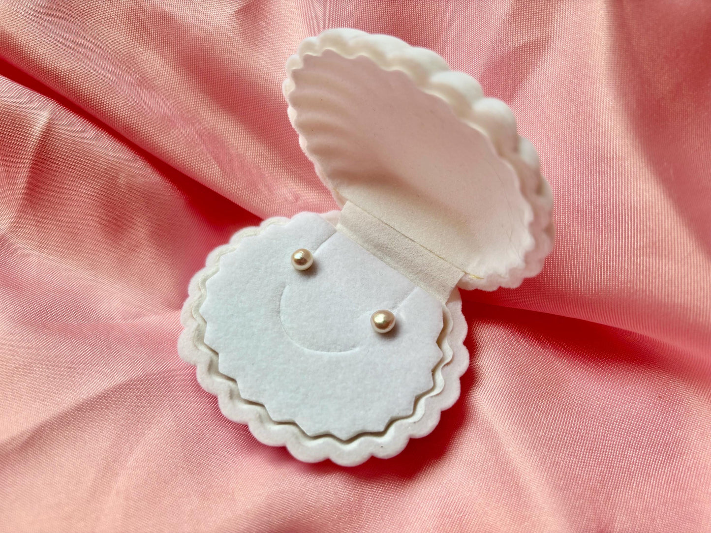 Minimalist Pearl Earrings Dainty Gold Pearl Stud Earrings 925 Sterling Silver 14k Gold Plated Gift for Her Gift for Girlfriend