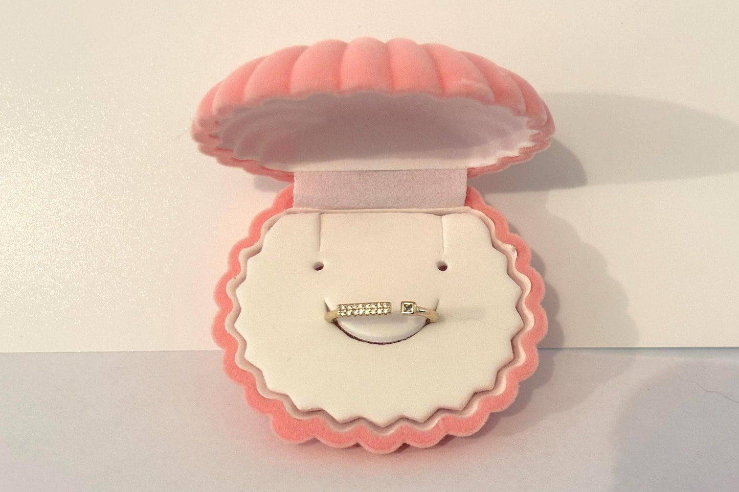 Adjustable Stackable Ring – Gold Plated Celestial Star Band With Zirconia Sparkle