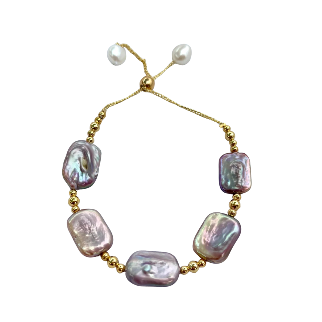 Moonlit Bracelet (Baroque Pearl)