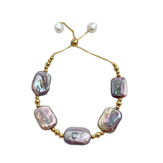 Moonlit Bracelet (Baroque Pearl)