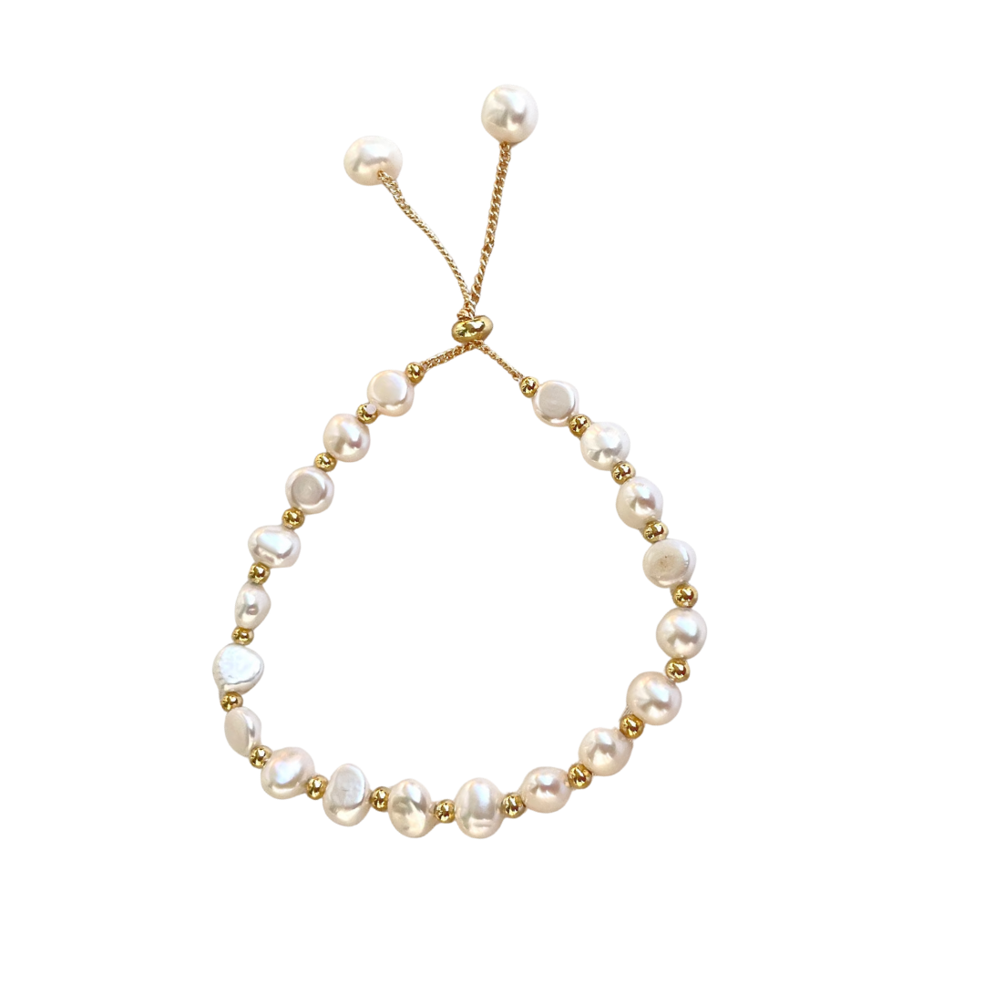 Freshwater White Pearl Bracelet