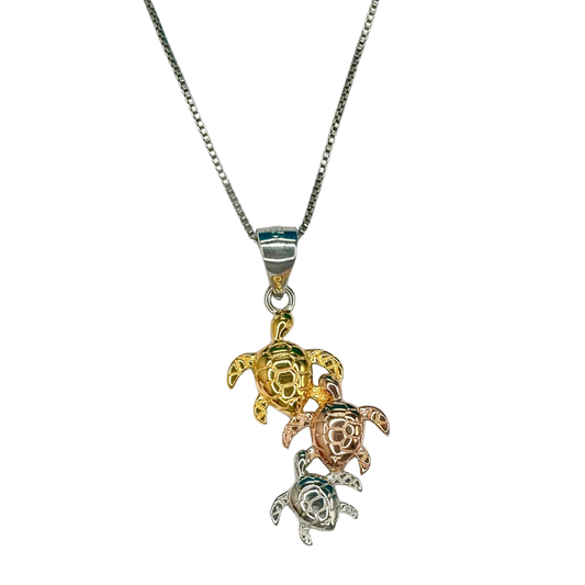 Turtle Family Necklace